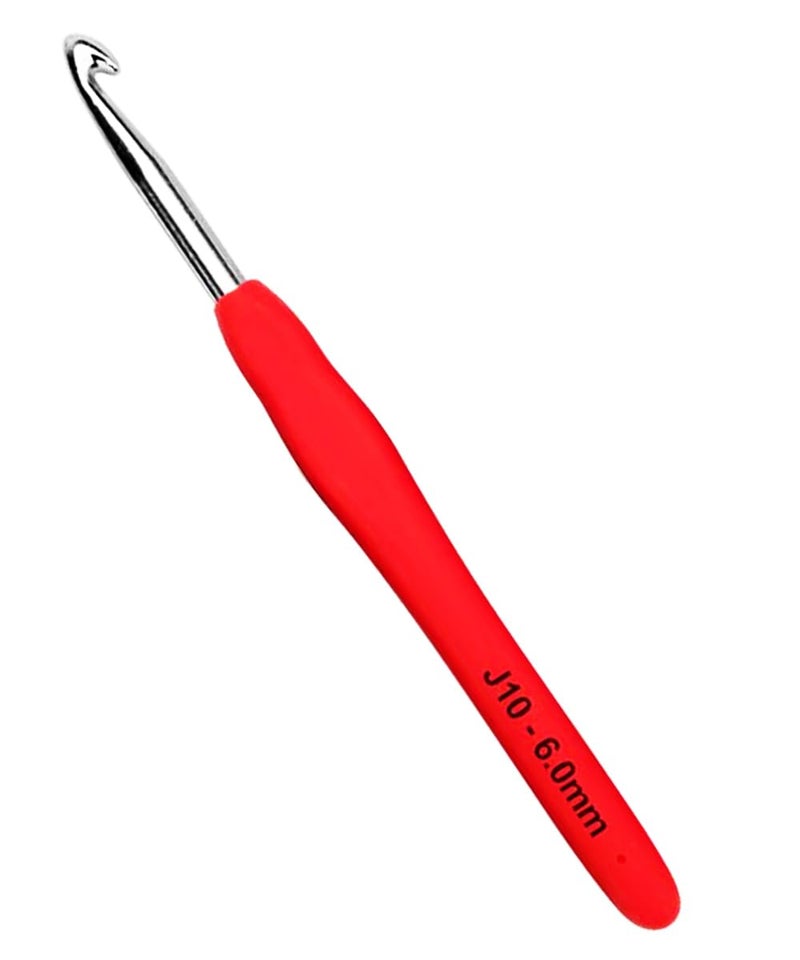 Mdoker Extra Long Crochet Hooks,Ergonomic Grip Soft Handles for Handmade DIY Crocheting,Crochet Hook Needles for Arthritic Hands,Size J/10(6.0MM) - Image 1